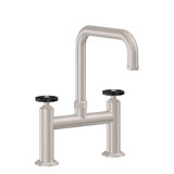 Bridge Kitchen Faucet With Sidespray - Quad Spout