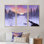 Winter River in Finnish Laponie - ensemble de 3 reproductions sur toile