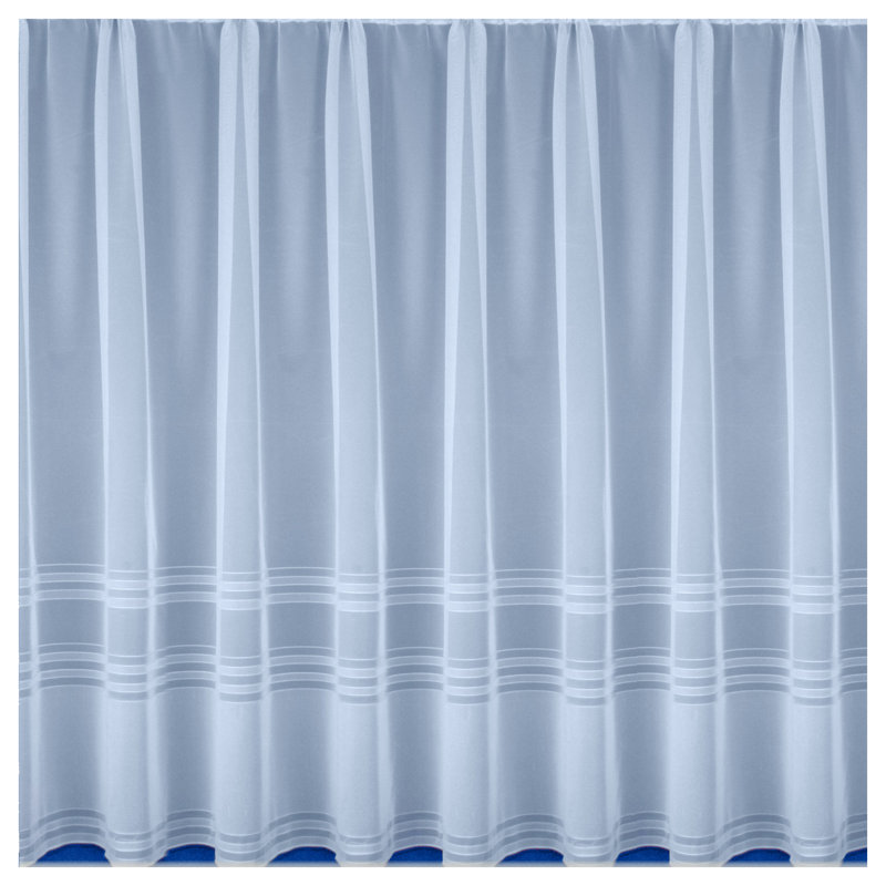Domina Slot Top Semi Sheer Curtain, 200 W x 114 D cm