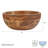 Fitz and Floyd Caleb Natural Wood Serving Bowl-98331797