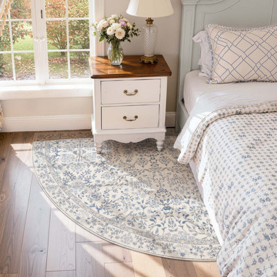 Floral Machine Washable Area Rug