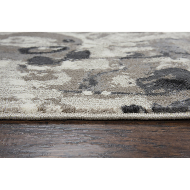 Tapis gris/beige everything Old is New, Rectangle 5 pi 3 po x 7 pi 7 po