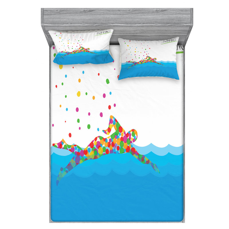 Microfiber Sheet Set, Queen Sheet Set with Fitted Sheet