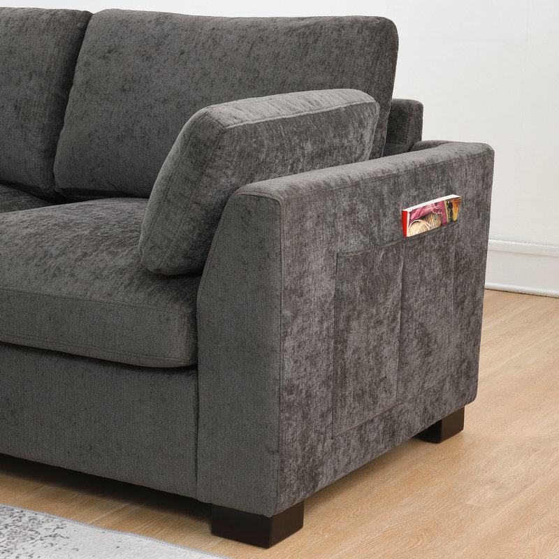 130" Modular Sectional Sofa, L-Shape