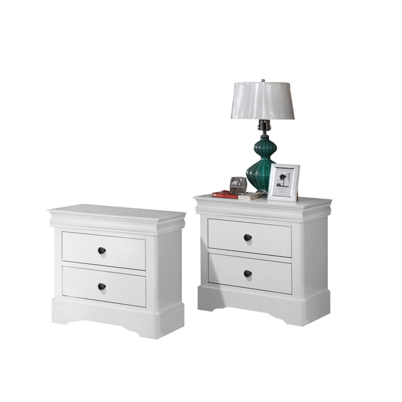 Louis Philip Nightstand, White