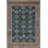 Hand-Knotted High-Quality Blue and Rust Area Rug