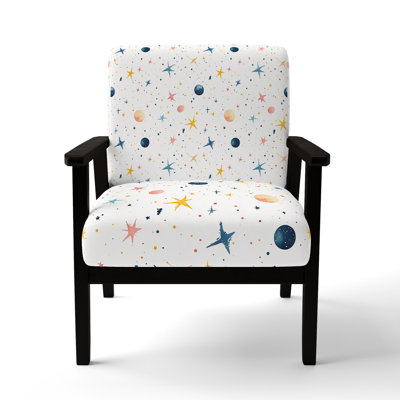 Celestial For Kids Accent Chair - Tiny Starscape Blue Arm Chair