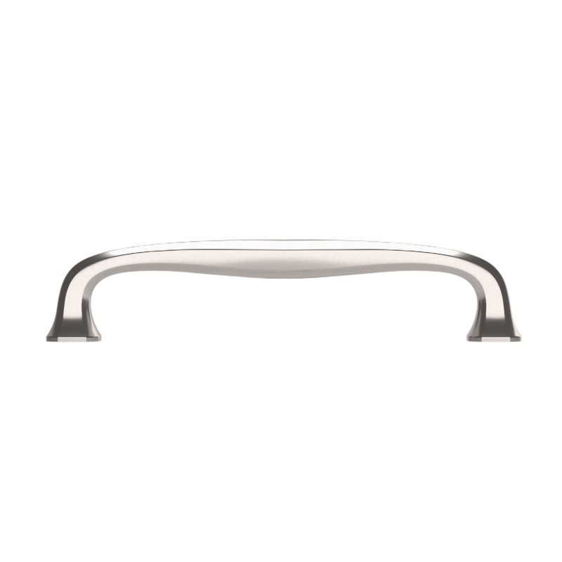 Polished Nickel Traditional Appliance Pull with Mounting Hardware