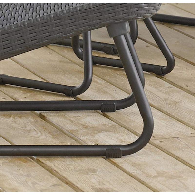 Rio Patio Set, Table And Chairs - Graphite/Grey
