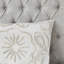 Ensemble de housse de couette pour lit double / grand 3 pièces avec housse de couette en chenille de coton touffetée avec motif médaillon et taies décoratives assorties