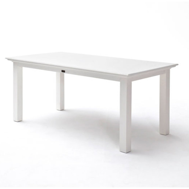 Angellique Mahogany Solid Wood Dining Table, 30" H x 35" W x 63" L