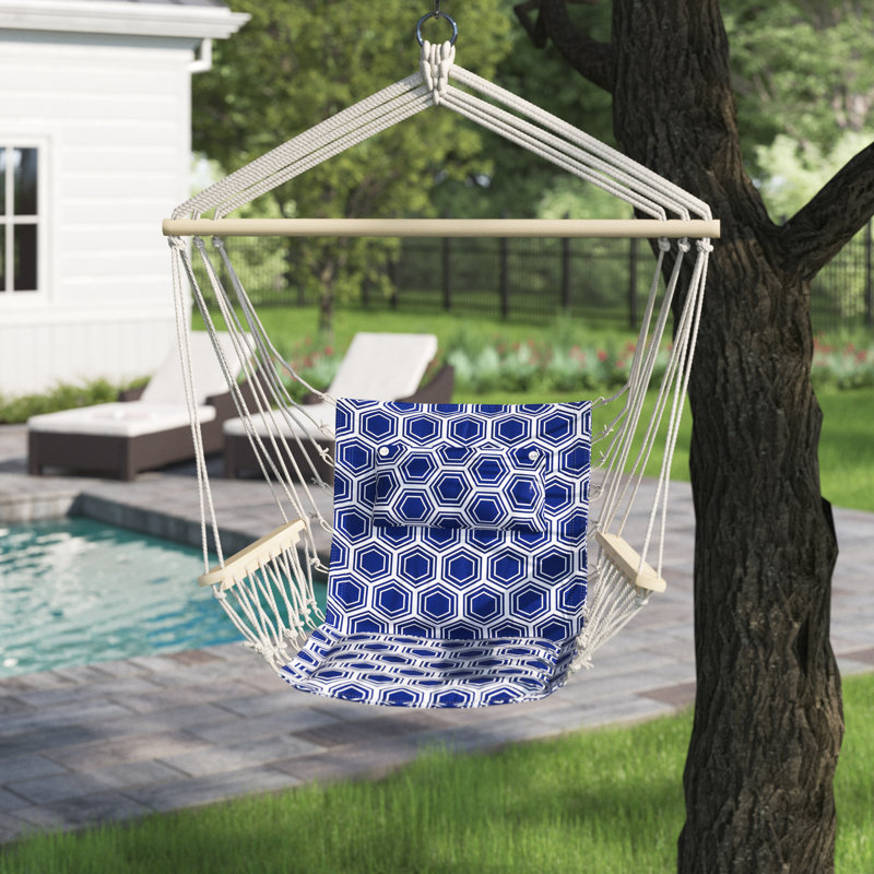 Chaise hamac American Flag, Bleu marine / blanc