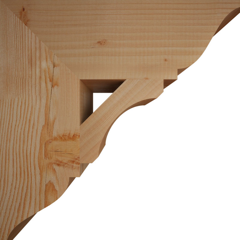Support en bois rustique traditionnel BKTLEC01, Douglas (lisse), H 18 po x l 5,5 po x P 18 po