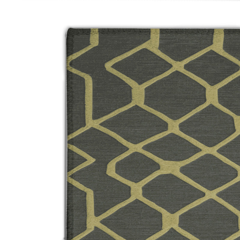 Tapis brun intérieur et extérieur Trellis, Rectangulaire 8 pi x 10 pi