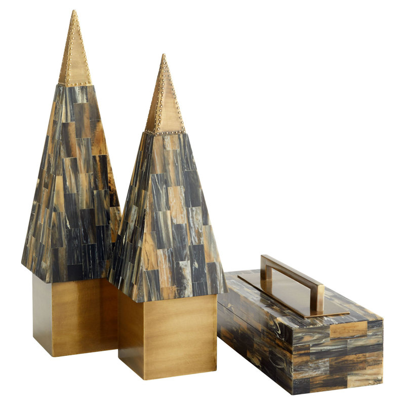 Cairo Spire Sculpture, 23" H x 6" W x 6" D