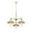 Downtown Edison 3 - Light Steel Dimmable Wagon Wheel Chandelier