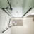 32-36" Universal Pivot Shower Door, 72"H Reversible Opening, Clear Tempered Glass, Matte Black Finish-125771517