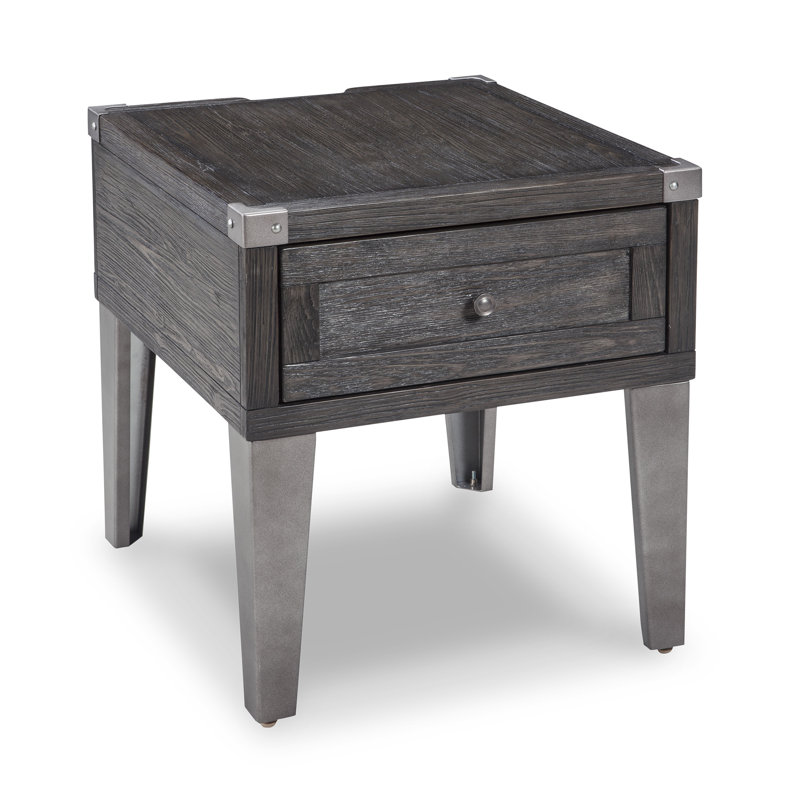 Todoe End Table with USB Ports & Outlets