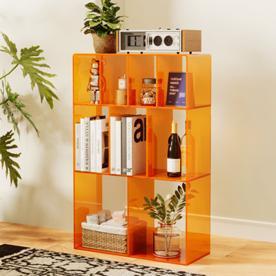 Modern minimalist open bookcase