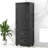 Tall Bathroom Storage Cabinet, Freestanding Storage Cabinet With Two Drawers And Adjustable Shelf, Mdf Board With Painted Finish, Black-833512111