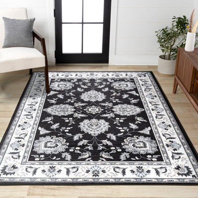 Yeghivart French Cottage Black/Cream Rug