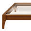 Base de lit plateforme en bois avec support en lattes de bois-219909526