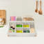Wooden Condiment Organizer With 9 Compartment