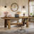 70.47'' Executive Computer Desk, Farmhouse Home Office Desk With Large Tabletop