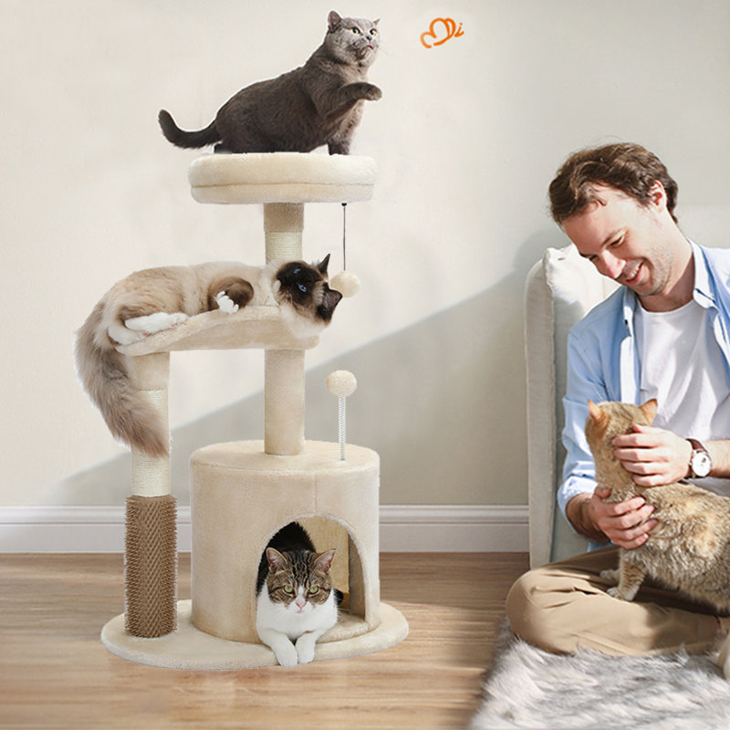 Drakos 32'' H Cat Tree, Beige