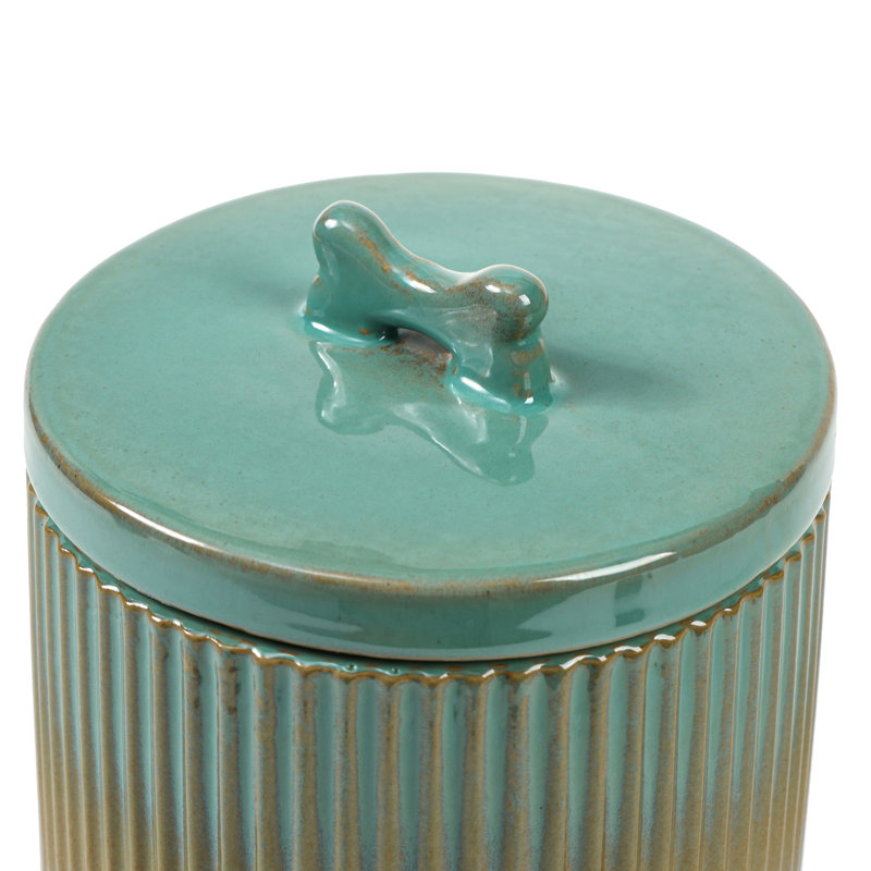 Pot à friandises en céramique Skandi, Vert