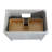 Durable Freestanding Grey Vanity Solid Wood Modern Bathroom