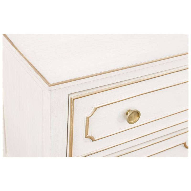 Camille 2 Drawer 44" W Dresser, Gold