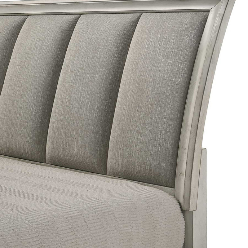 Tête de lit tapissier 1pc, Blanc antique, Très grand