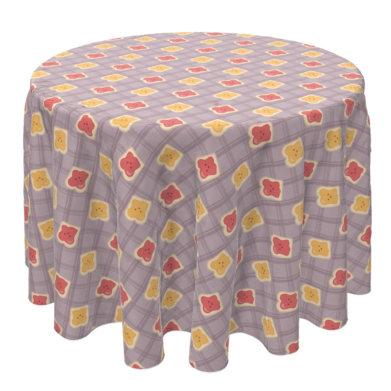 Round Cotton Twill Tablecloth