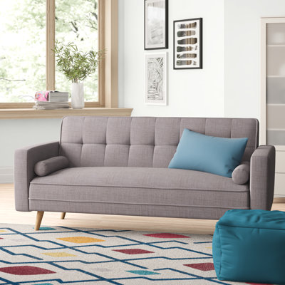 Fansler 195Cm Square Arm Sofa Bed