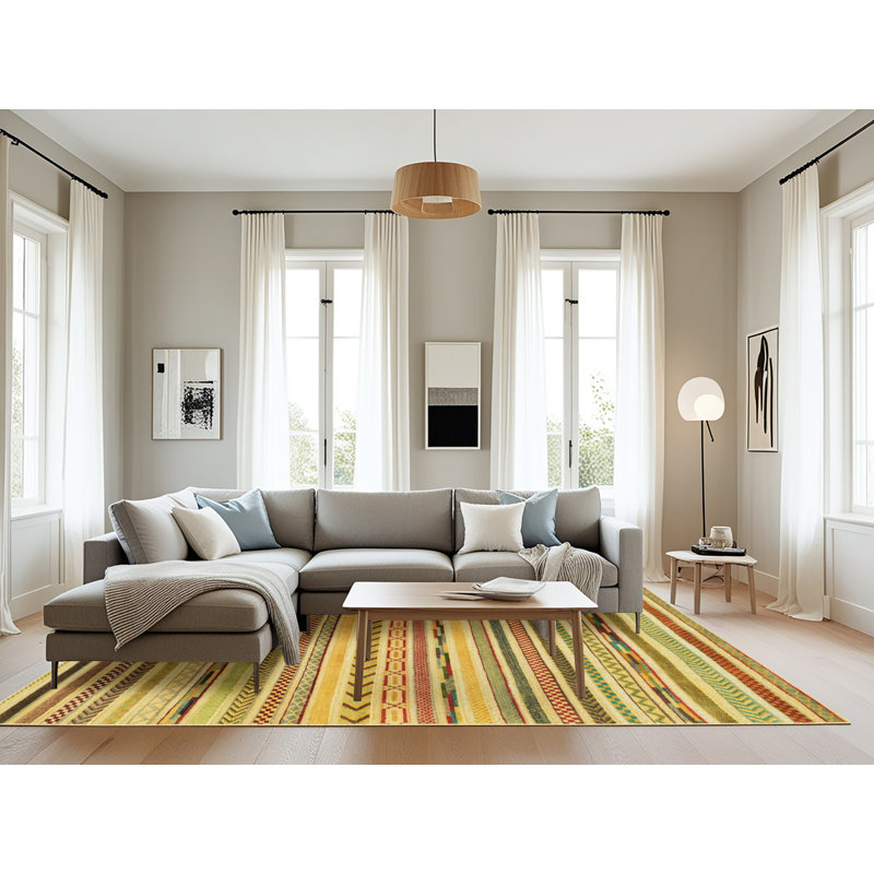 Abstract Indoor Rug, Rectangle 8' x 12'