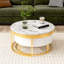 Table basse moderne avec tiroirs Modern White