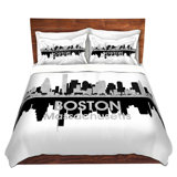 City IV Boston Massachusetts Modern & Contemporary Duvet Cover Set