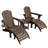 Dalson 5-Piece Plastic Adirondack Chair Set with Side Table and Ottomans-98222882