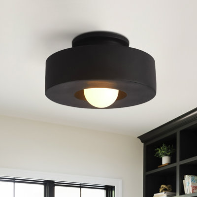Nordic 1-Light Resin Flush Mount Ceiling Light
