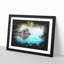 Peering Crocodile - Picture Frame Graphic Art Print-56861658-56861657