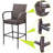 Dalessio 29.5" Patio Wicker Bar Stools with Footrest (Set of 2)-776923797