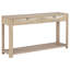 Console avec 2 tiroirs et tablette en orme clair Vories-203690467