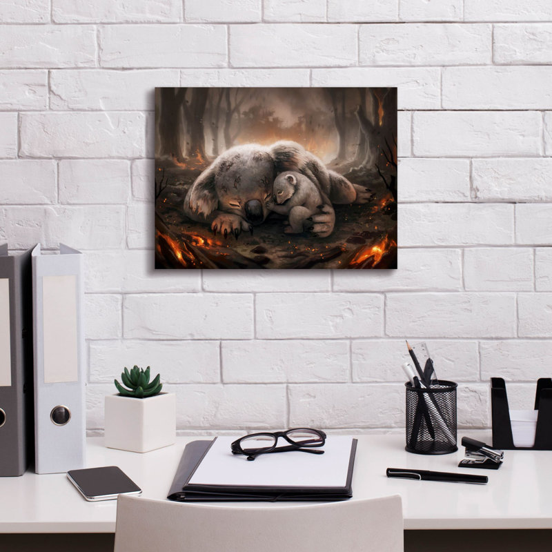 «Gariel A Mothers Love» par JoJoes Art, H 12 po x l 16 po x P 0,75 po