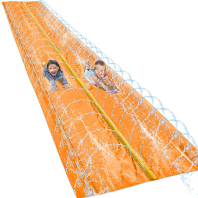 18FT Double Slip and Slide Water Slide for Kids Red