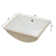 Lofeyo 18" Bathroom Vessel Undermounted Pure White Sink with Overflow, Rectangular
