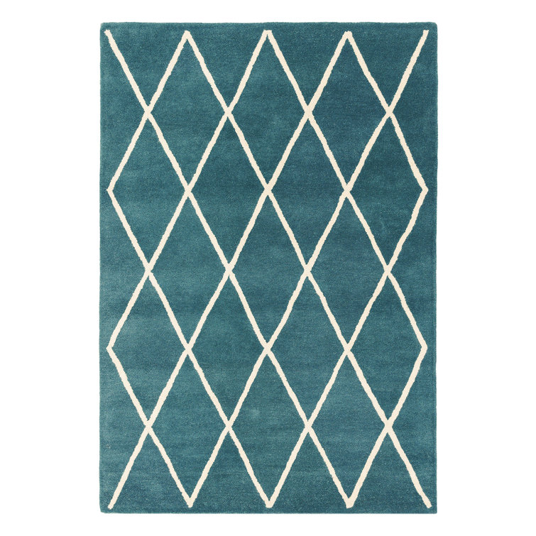 Reina Geometric Wool Hand Woven Area Rug