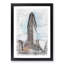 Flatiron Building in New York in Abstract - Picture Frame Graphic Art Print-55730208-55730202
