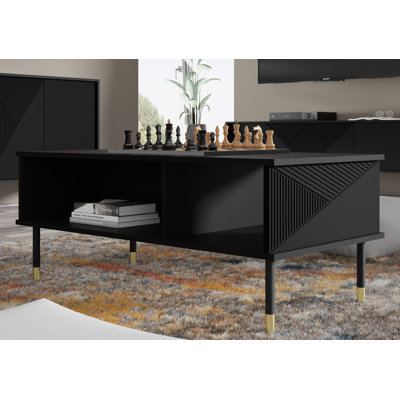 Woody Coffee Table With Storage Space