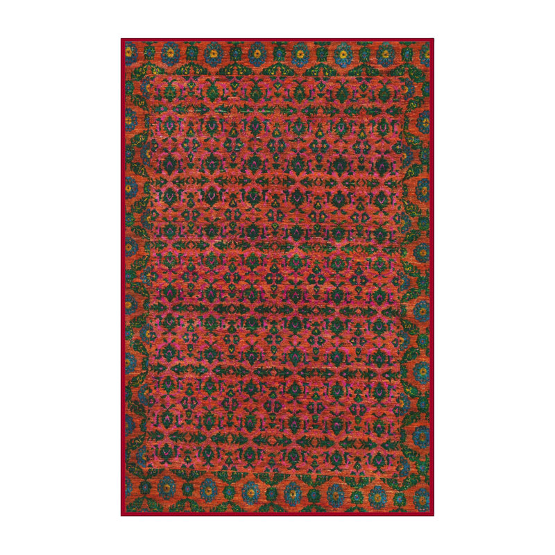 Tapis abstrait à motif abstrait moderne 316, Rectangle 2 pi x 3 pi